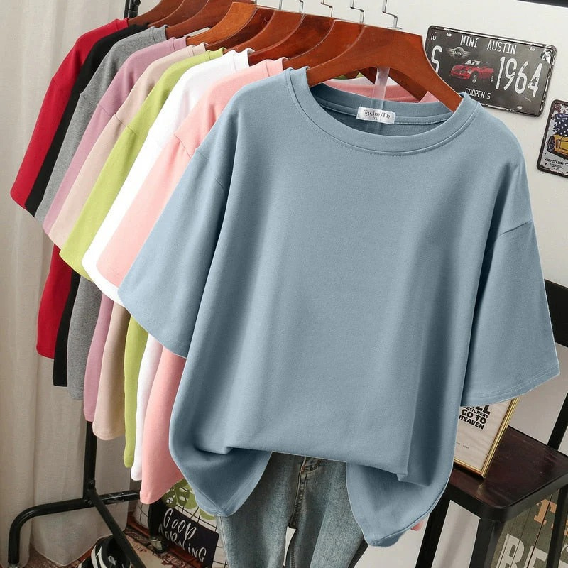 Lässiges Damen-T-Shirt in Übergröße | Kurzarm