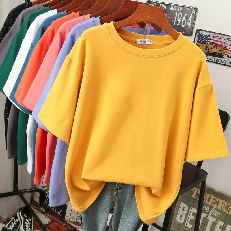 Lässiges Damen-T-Shirt in Übergröße | Kurzarm
