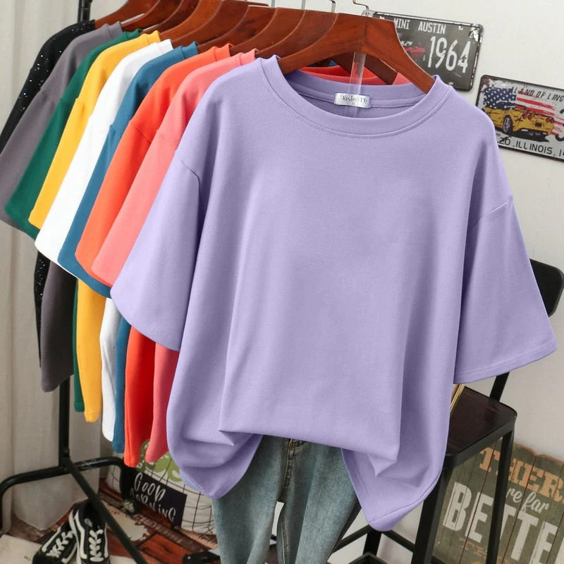 Lässiges Damen-T-Shirt in Übergröße | Kurzarm