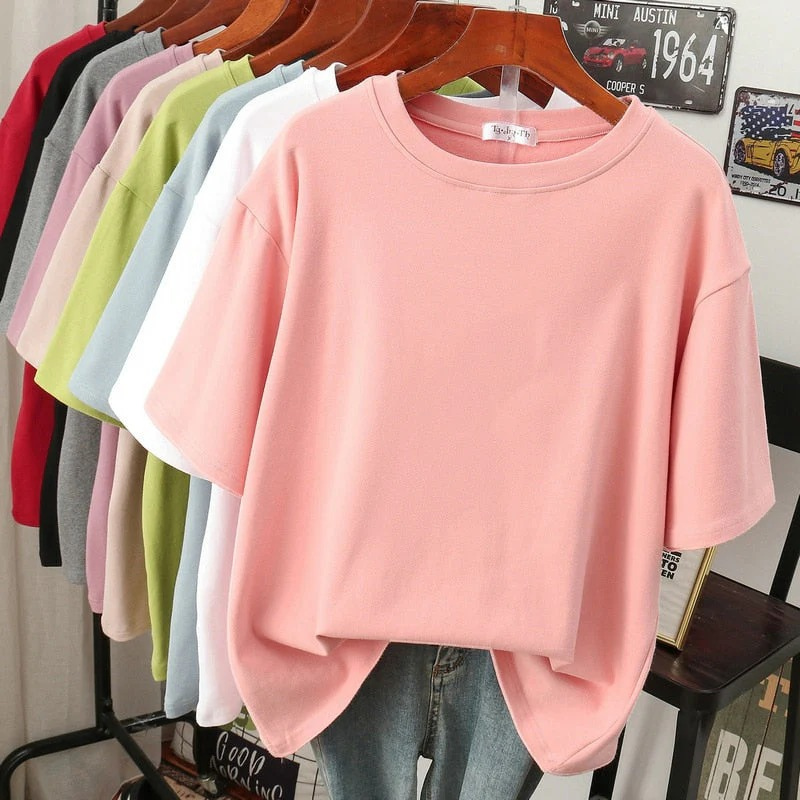 Lässiges Damen-T-Shirt in Übergröße | Kurzarm