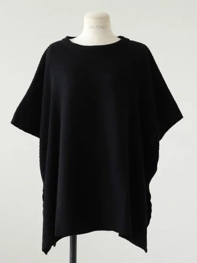 Lässiger Damen-Pullover mit seitlichem Schlitz