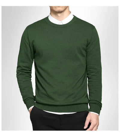 Klassischer Pullover mit Rundhalsausschnitt für Männer