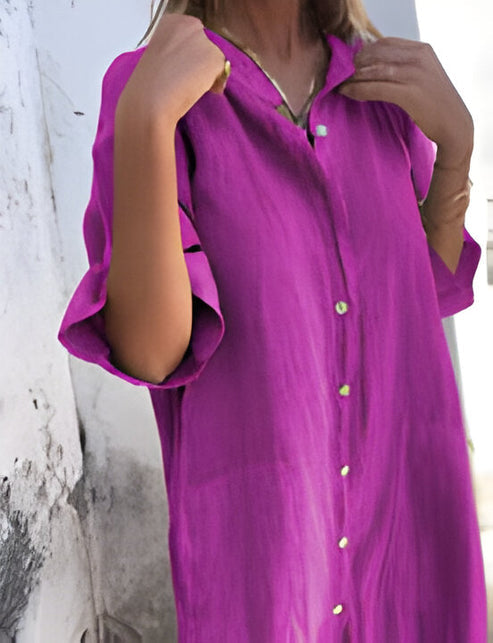 Solène | weites, lässiges kleid mit halben armeln