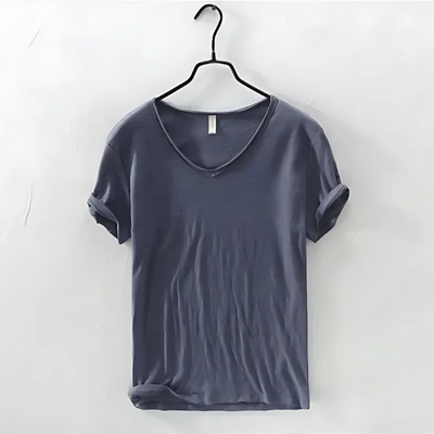 Luftiges Herren-T-Shirt mit V-Ausschnitt | Kurzarm