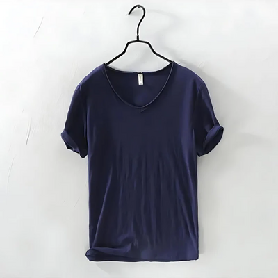 Luftiges Herren-T-Shirt mit V-Ausschnitt | Kurzarm