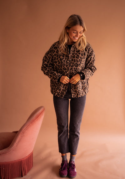 Susanne™ | Trendige Jacke mit Leopardenmuster