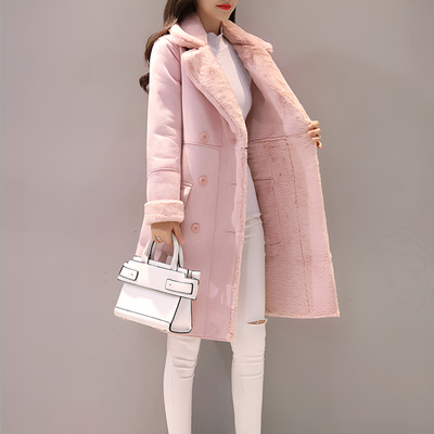 Primrose | Warm gefütterte Damen-Winterjacke aus Samt
