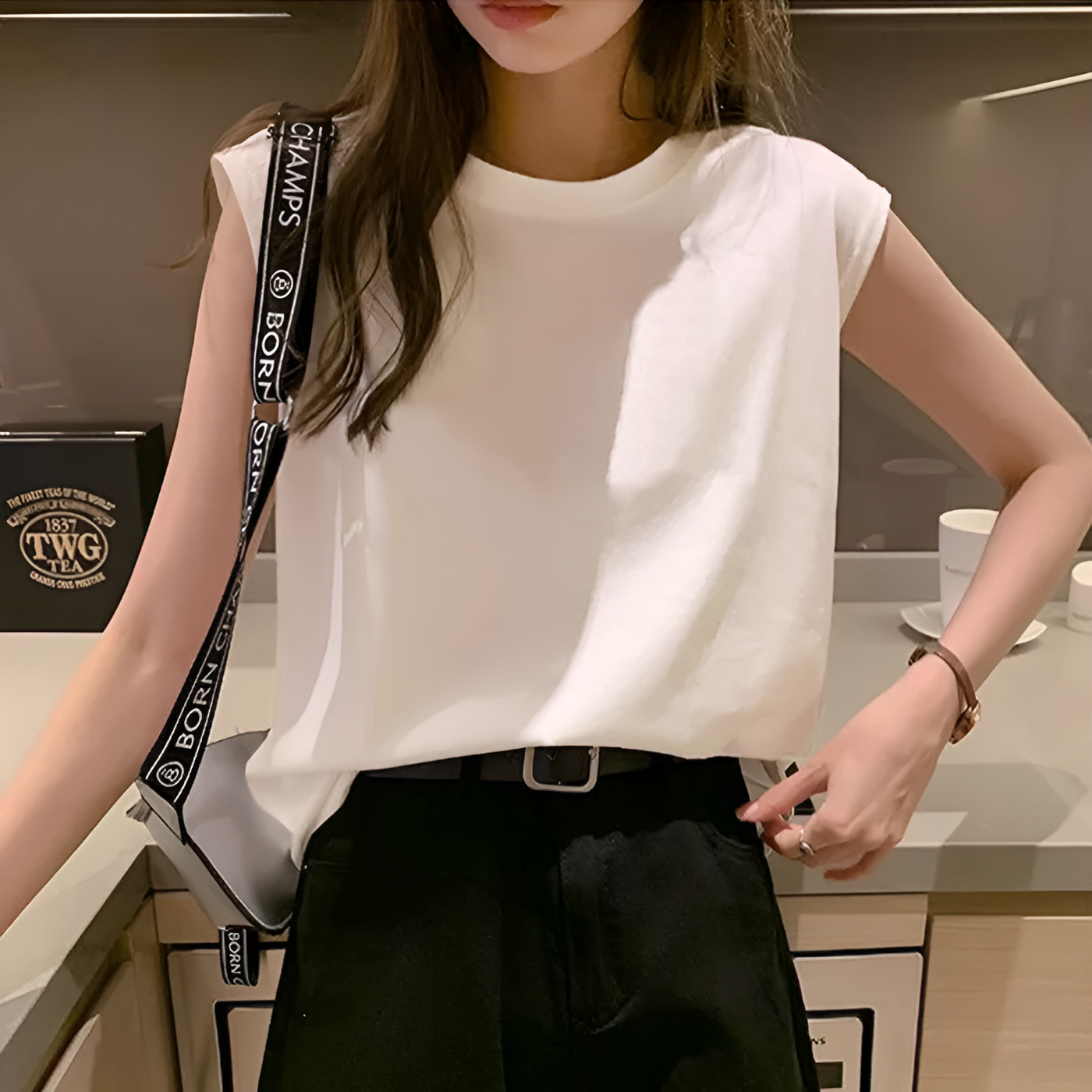 Mika | Elegantes ärmelloses Tanktop für den Arbeitsweg