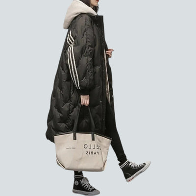 Damen Lange Jacke Beige - Helena