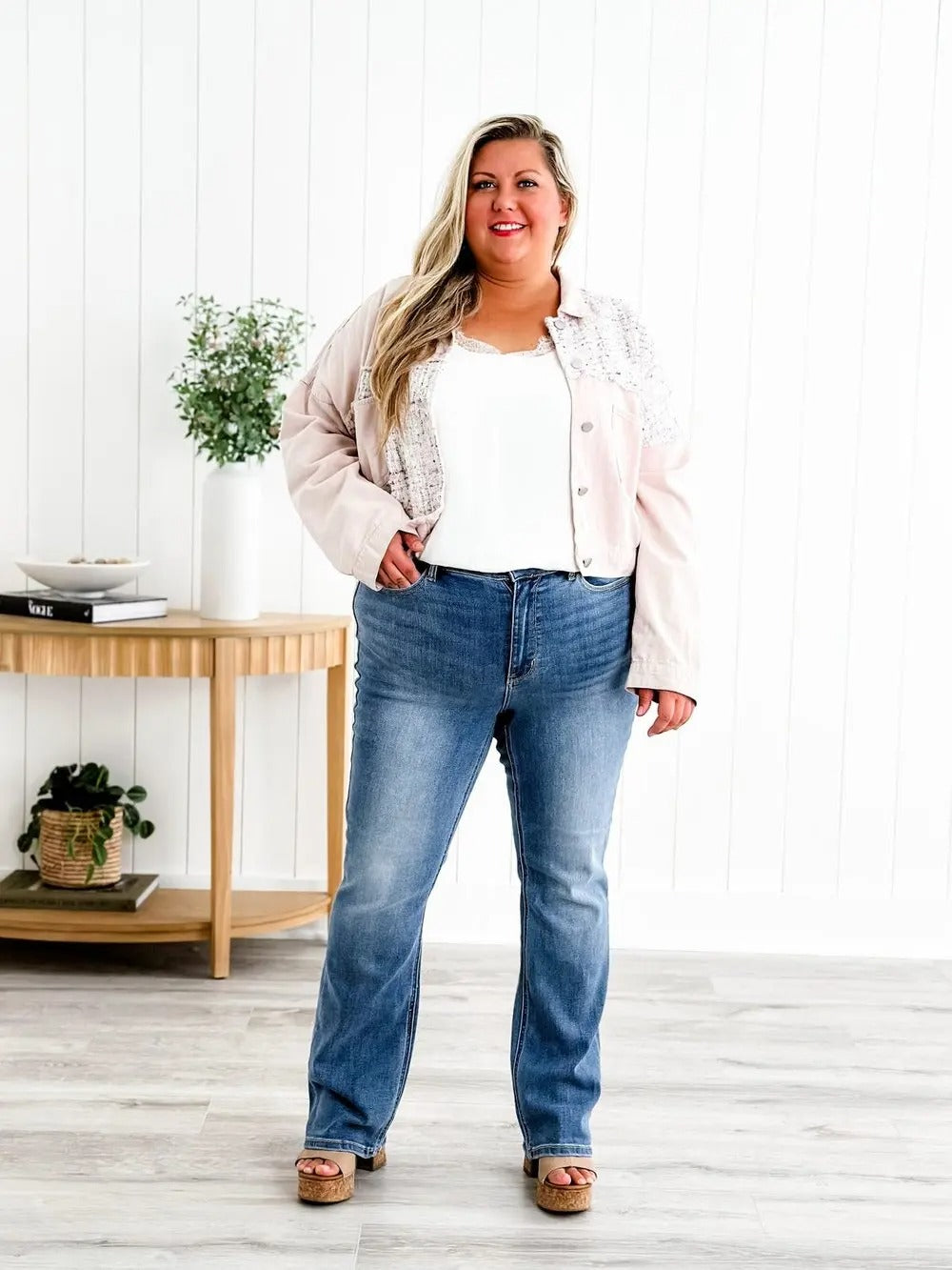 Roswitha | Hochgeschnittene Gerade Jeans