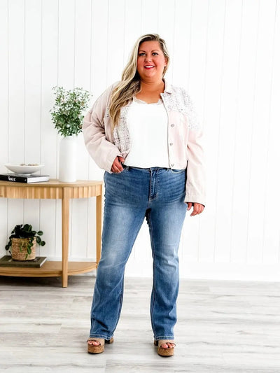 Roswitha | Hochgeschnittene Gerade Jeans