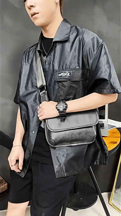 Rodney Klappe Leder-Umhängetasche für Damen – Zahlira