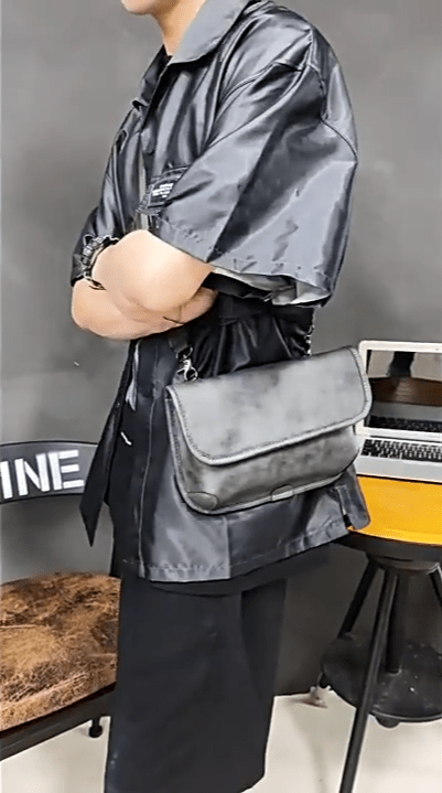 Rodney Klappe Leder-Umhängetasche für Damen – Zahlira