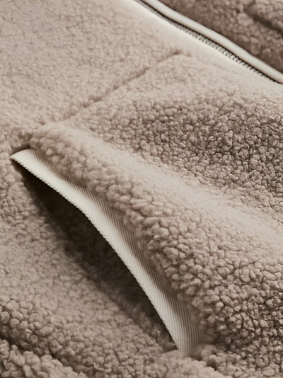 Kuschelige Teddyjacke in Cremeweiß - Lina