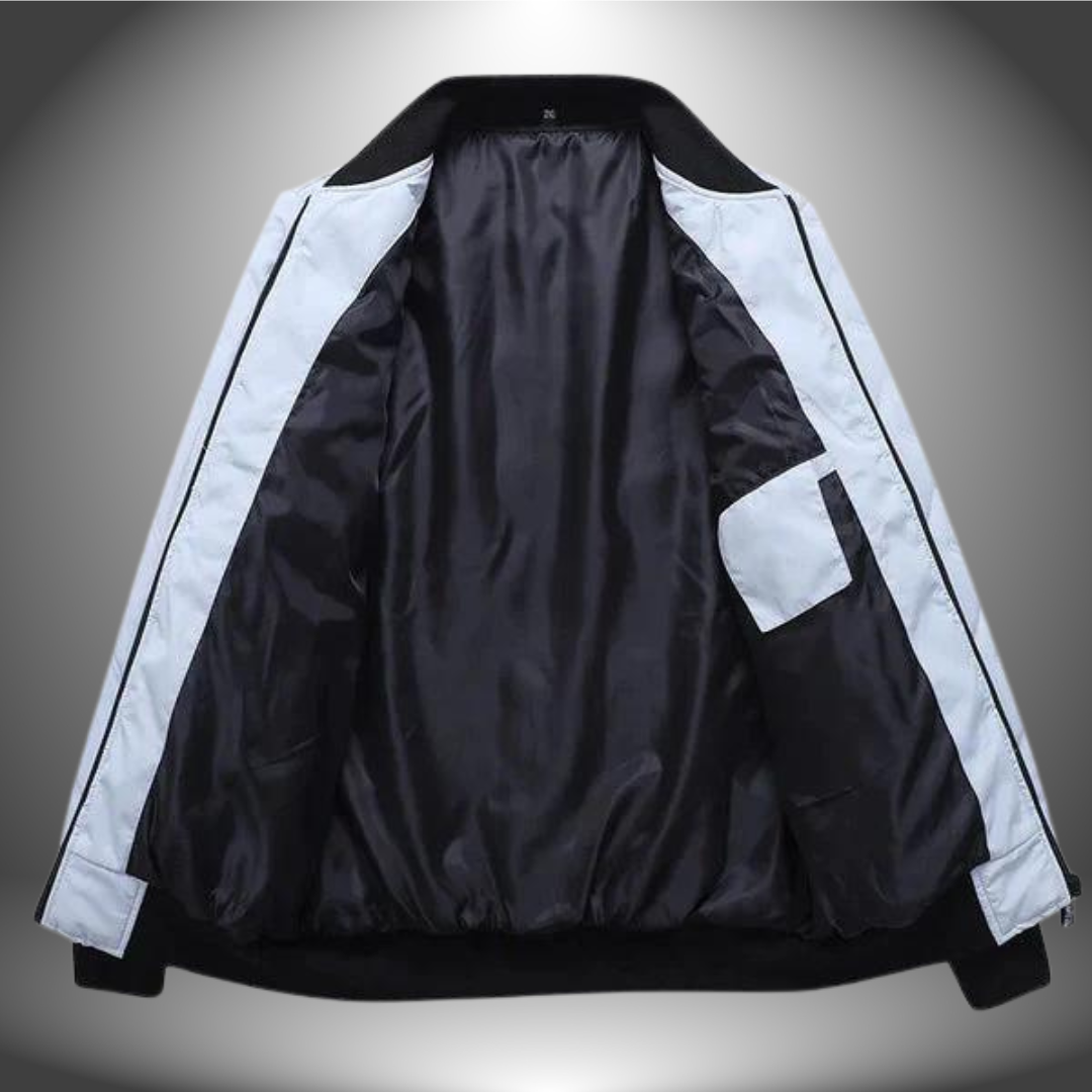 Gesteppte Pufferjacke mit hohem Kragen für Männer