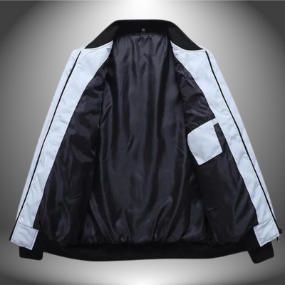 Gesteppte Pufferjacke mit hohem Kragen für Männer