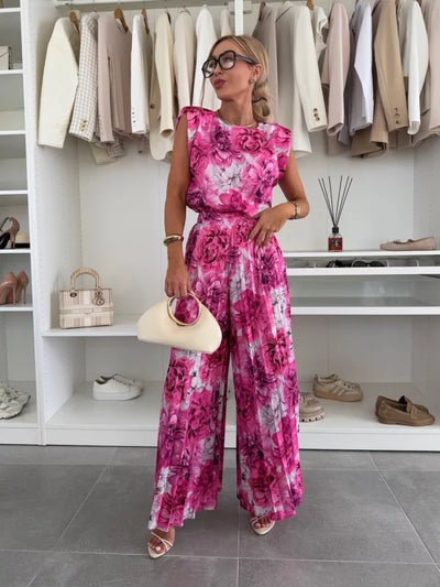 Talmudia | Elegantes Oberteil und Plissierte Hose für Besondere Anlässe