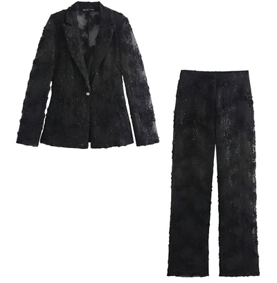 Flora | Elegantes 2-teiliges Set mit Pailletten für Damen