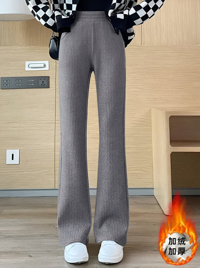 Lena | Warme & elegante Flared Velvet-Hose für den Winter