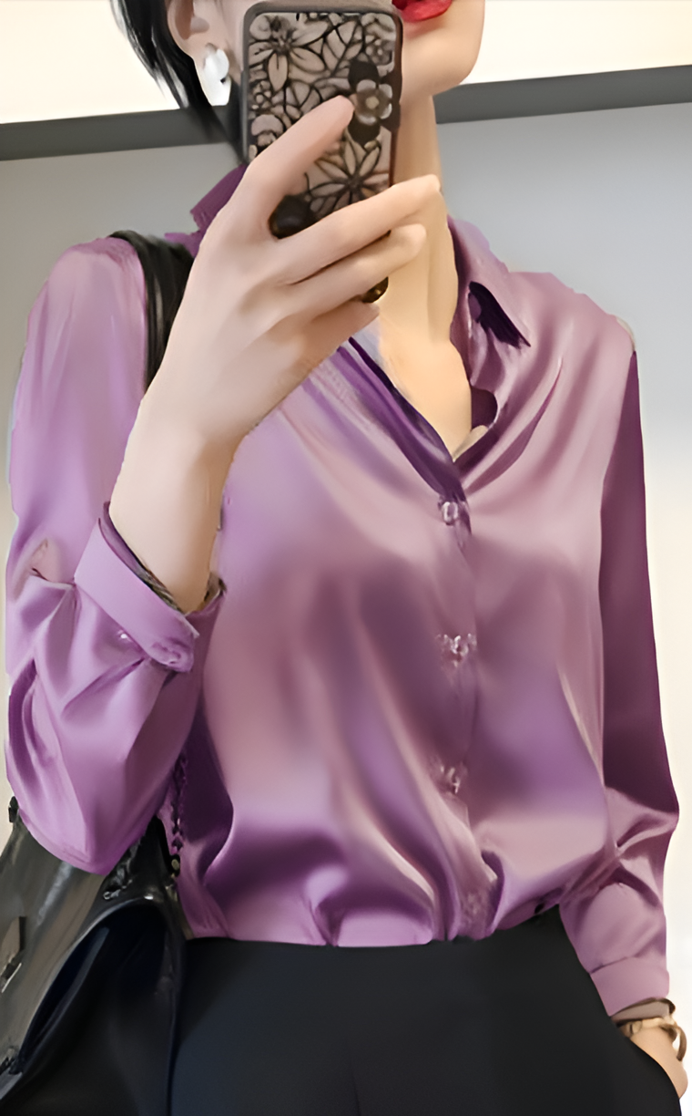 Adin | Elegante Satinbluse