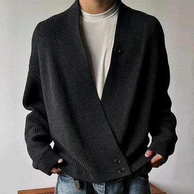 Lässiger V-Ausschnitt Strick-Cardigan für Herren