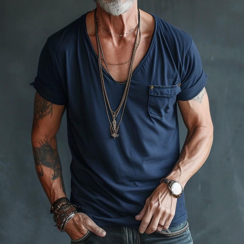 Felix | Langarm V-Ausschnitt T-Shirt