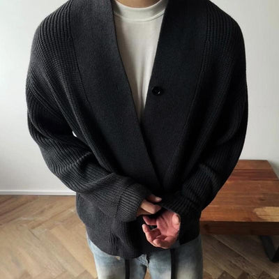 Lässiger V-Ausschnitt Strick-Cardigan für Herren