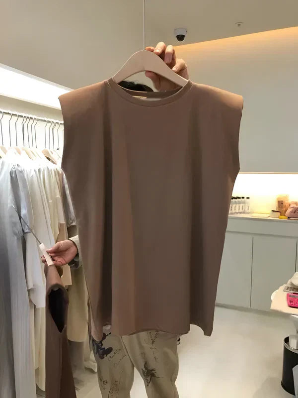 Mika – elegantes ärmelloses tanktop für unterwegs