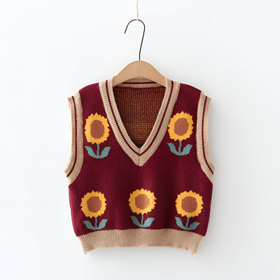 Aiden | Koreanischer Stil Pink Peach Blossom Strickweste