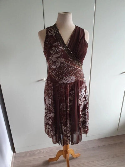 Asymmetrisches Midikleid mit böhmischem Charme für Frauen