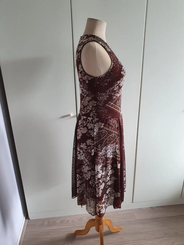 Asymmetrisches Midikleid mit böhmischem Charme für Frauen