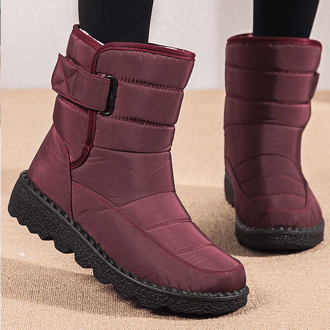 Rutschfeste Winterstiefel Rot - Alina