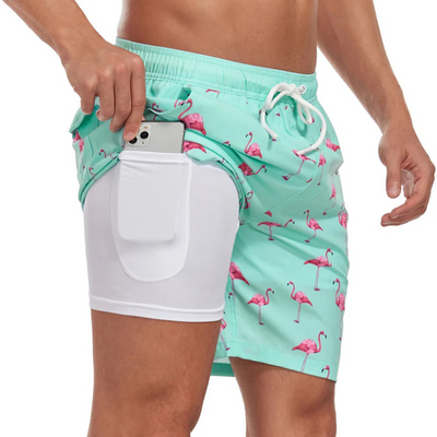 Schnell trocknende Badeshorts für Herren | Leichte