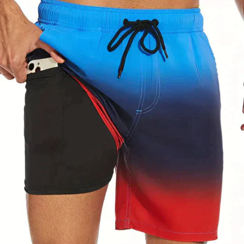 Schnell trocknende Badeshorts für Herren | Leichte