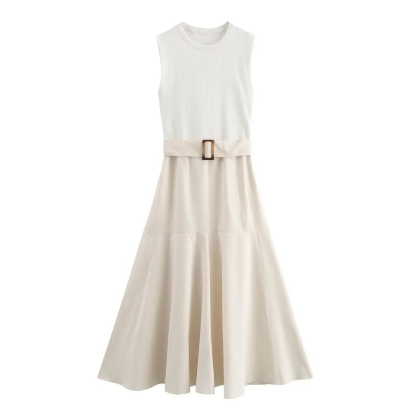 Schönes ärmelloses Kleid für Damen | Midi
