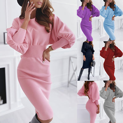 Isolde | Sexy Strick-Minikleid mit Taillen-Wickeldetail