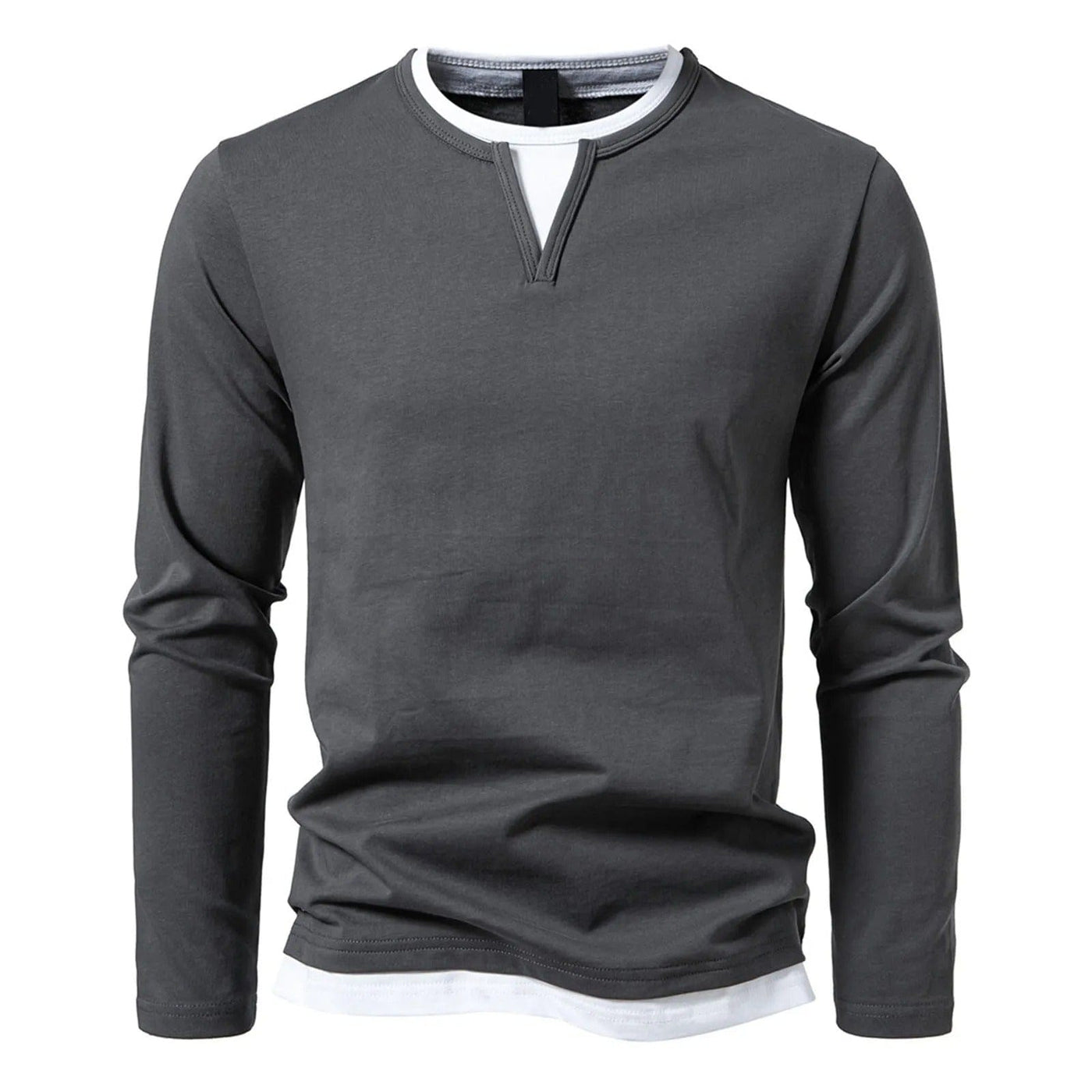 Langarm Pullover Grau - Julian