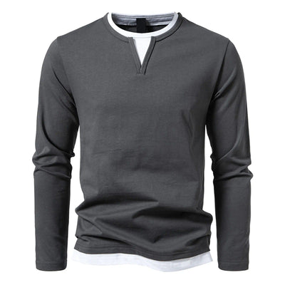 Langarm Pullover Grau - Julian