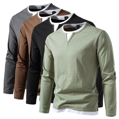 Langarm Pullover Grau - Julian
