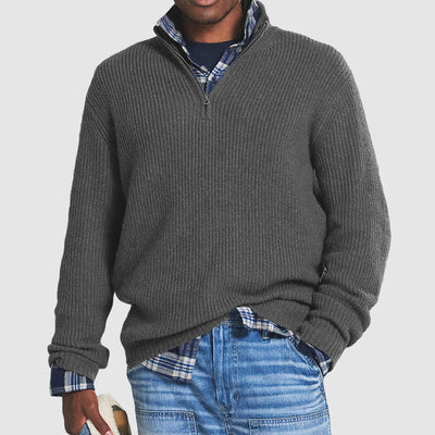 Gerippter Pullover für Männer