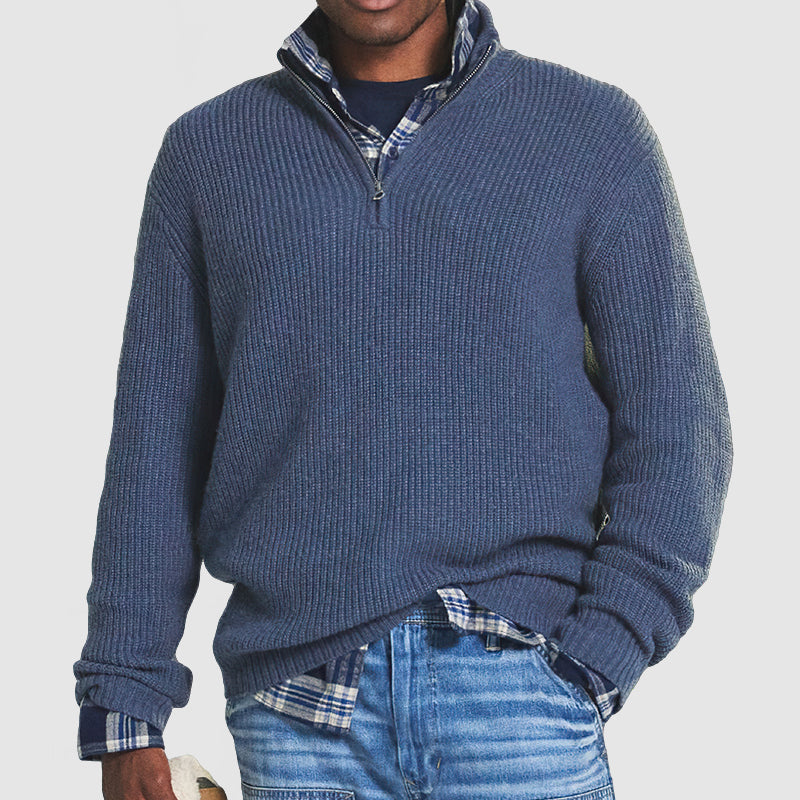 Gerippter Pullover für Männer