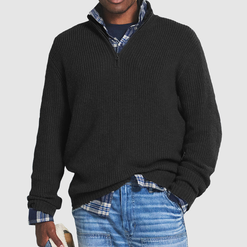 Gerippter Pullover für Männer