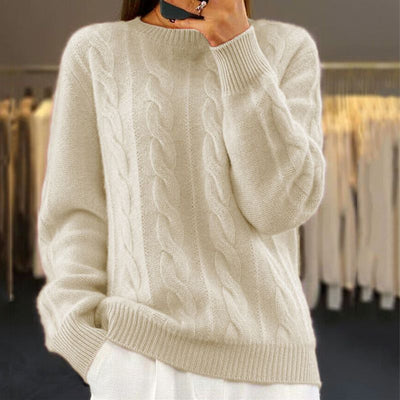 Strickpullover Beige - Clara