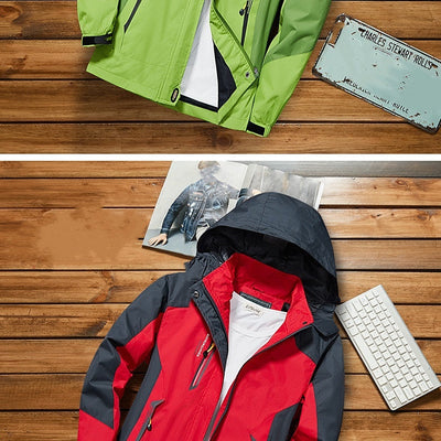 Lila Wasserdichte Wanderjacke - Alina