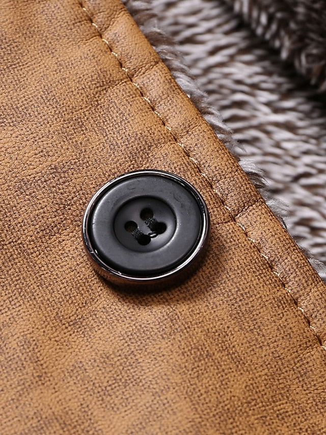 Fleecegefütterte Vintage-Jacke für Männer