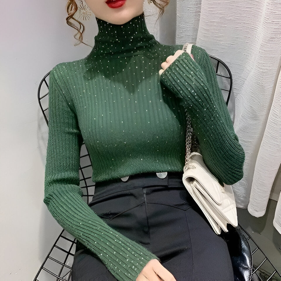 Ylva | Polo-Shirt mit Diamantverzierung