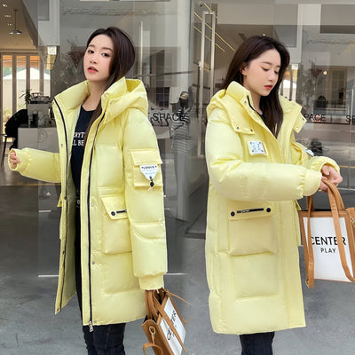 Aviana| Neu Damen Winterjacke mit Kapuze