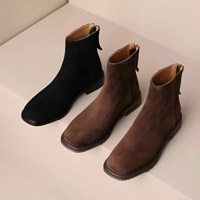 Madeleine | Elegante Retro Braun Ankle Boots