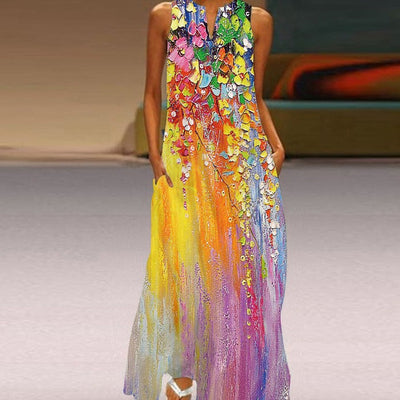 Clotilde – Ärmelloses Lässiges Kleid für Frauen  Ideal für Jeden Anlass