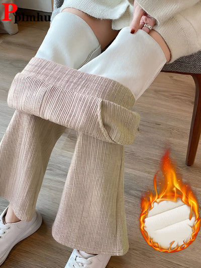 Lena | Warme & elegante Flared Velvet-Hose für den Winter